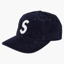 Supreme Fine Wale Corduroy S Logo 6-Panel Navy