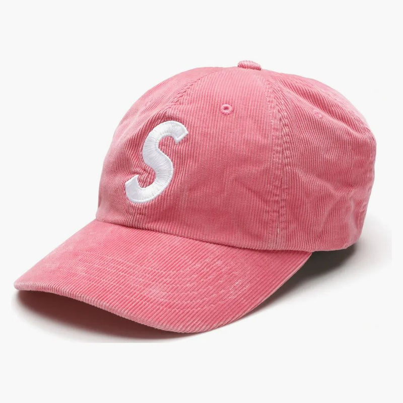 Supreme Fine Wale Corduroy s Logo 6-panel rosa