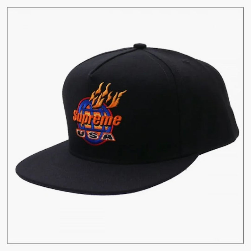 Supreme Fire 5-panel Black