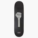 Supreme fist skateboard deck black