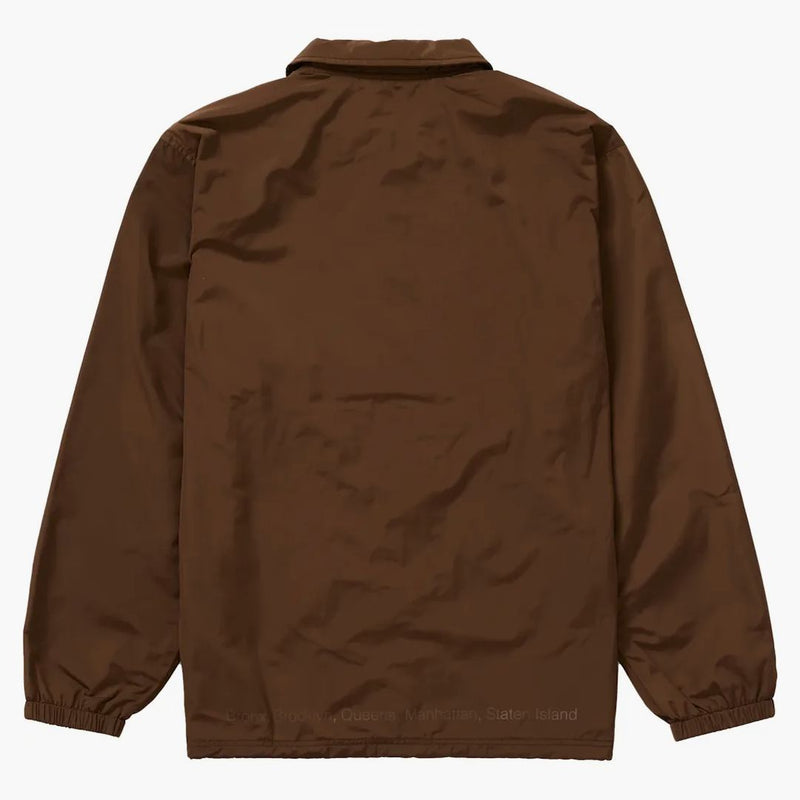 Supreme Five Boroughs Coaches Jacket Brown