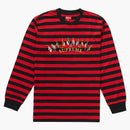 Supreme flags l/s top red stripe