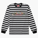 Supreme flags l/s top white stripe