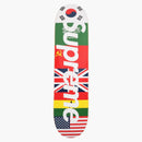 Supreme flags skateboard deck multi