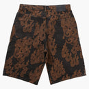 Supreme Flames Jacquard Baggy Denim Short Washed Black