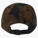 Supreme Flames Jacquard Denim Camp Cap Washed Black