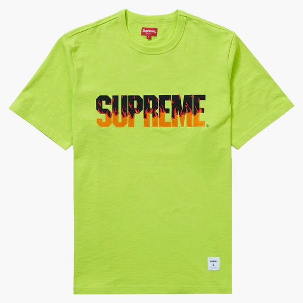 Supreme Flames S/s Top Bright Green