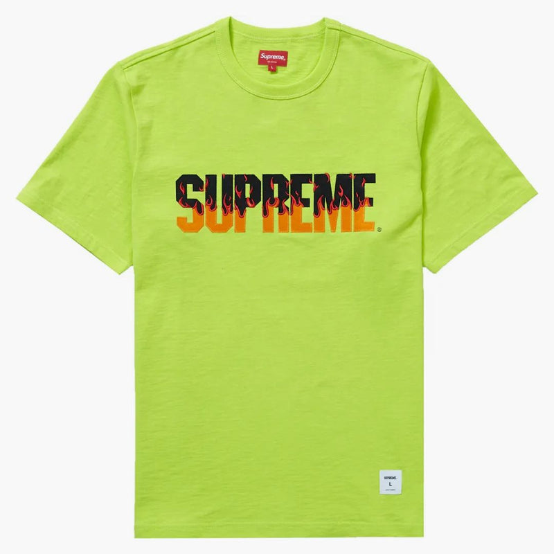 Supreme Flames S/s Top Bright Green