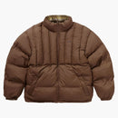 Högsta flanell reversibel buffertjacka brun