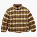 Högsta flanell reversibel buffertjacka brun