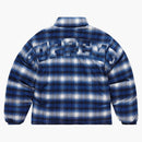 Supreme flannel reversible buffer jacket gray