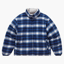 Supreme flannel reversible buffer jacket gray