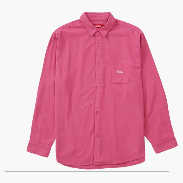 Camisa de franela suprema (FW23) Fucsia