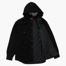 Supreme Fleece Hooded Denim Shirt Black