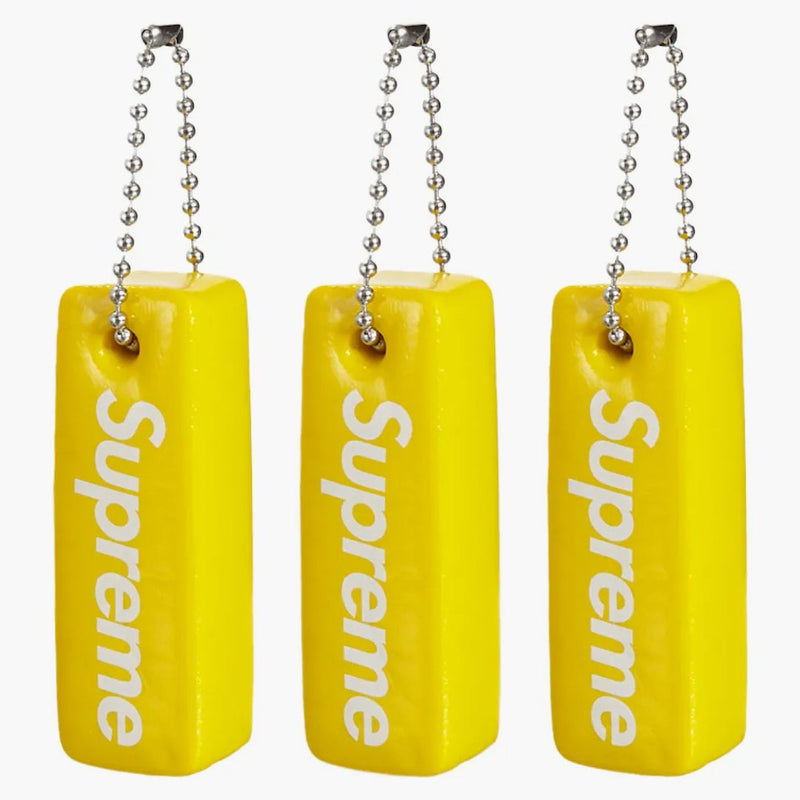 Supreme Floating Keychain (set Of 3) Yellow