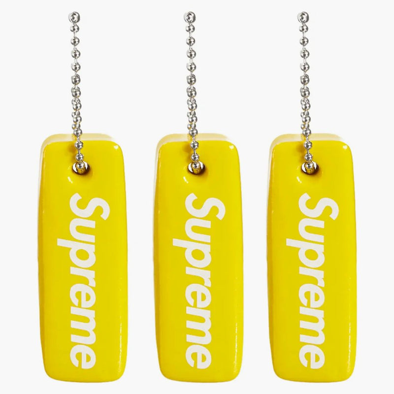 Supreme Floating Keychain (set Of 3) Yellow