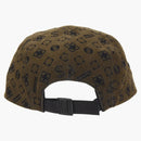 Supreme Flocked Denim Camp Cap Black