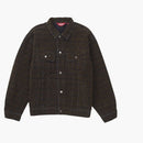 Supreme Flocked Denim Trucker Jacket Black