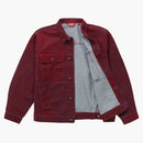 Supreme Flocked Denim Trucker Chaqueta roja