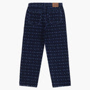 Supreme Flocked Loose Fit Jean Blue