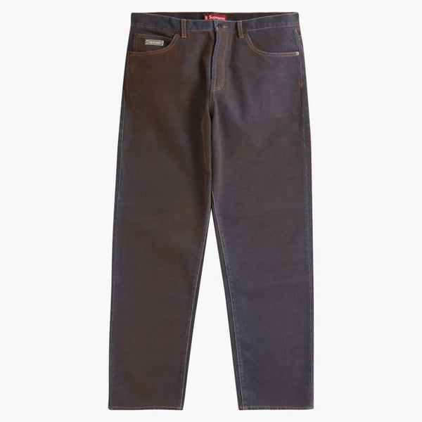 Supreme Flocked Regular Jean Gold