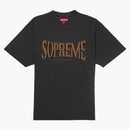 Supreme Flocked Washed S/S Top Black