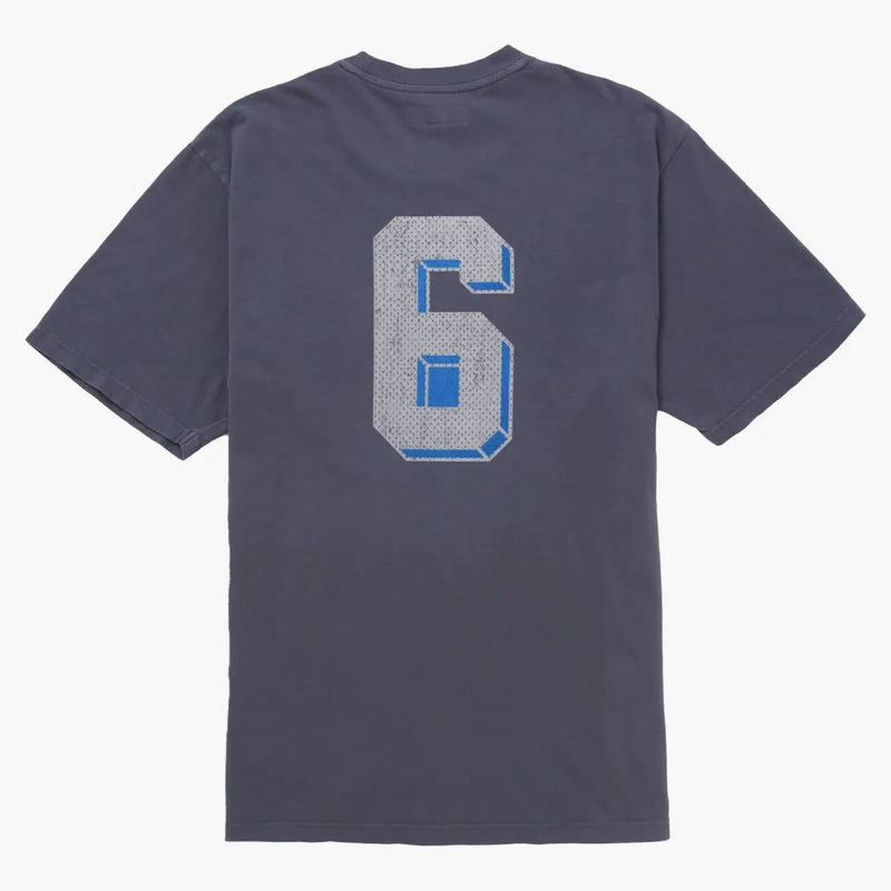 Supreme Flocked Washed S/s Top Navy