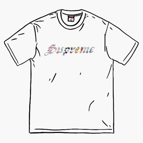 Supreme Floral Appliqu s/s Top White