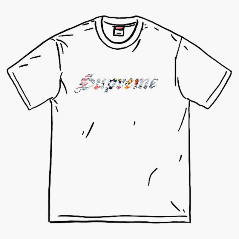 Supreme Floral Appliqu s/s Top White