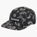 Supreme Floral Jacquard Camp Cap Black
