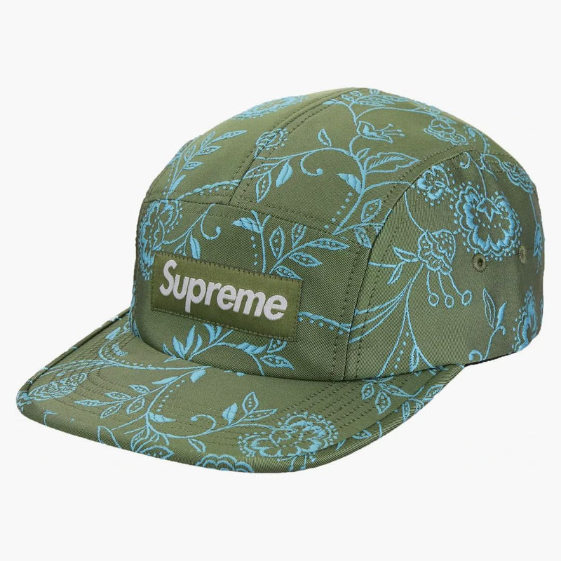 Supremo Floral Jacquard Camp Cap Green