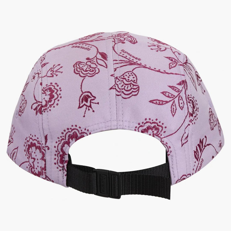 Supreme Floral Jacquard Camp Cap Purple