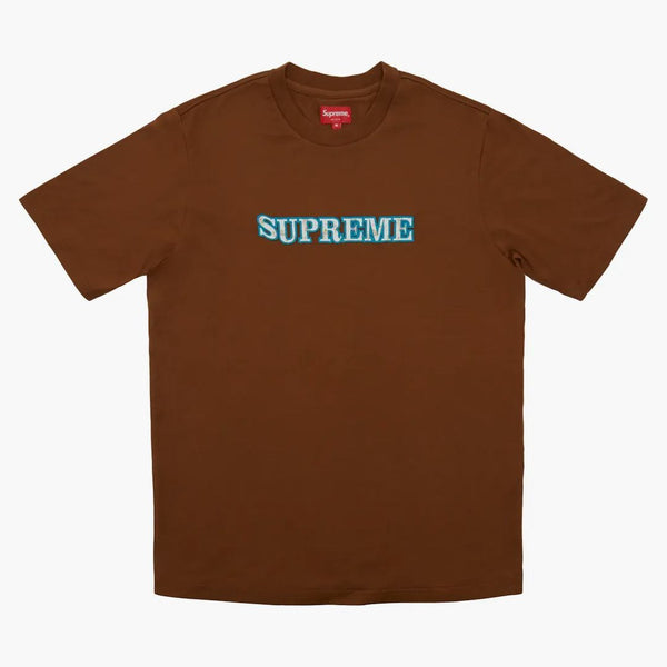 Supremo Logotipo Floral Tee Brown