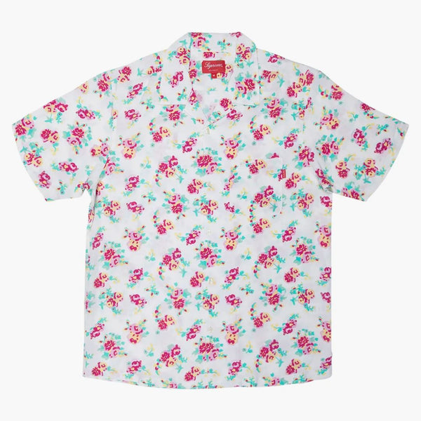 Supreme Floral Rayon S/S Shirt White