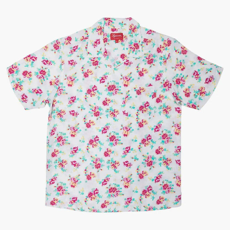 Supreme Floral Rayon S/S Shirt White