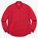 Supreme Floral Silk Jacquard Shirt Red