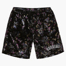 Supreme Floral Velor Short Black