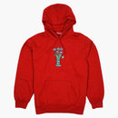 Supreme Flowers Hooded Sweatshirt Red