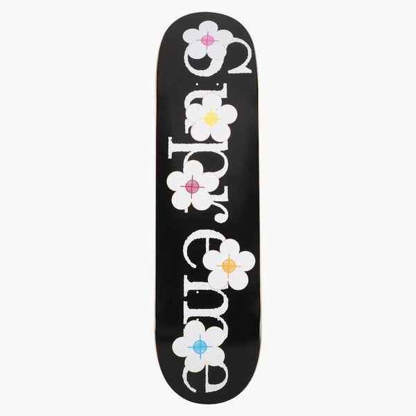 Mazzo di skateboard supremo fiori nero