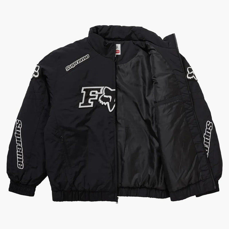 Supreme Fox racing puffy jacka svart