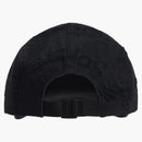 Supreme Frayed Logos Denim Camp Cap Black
