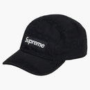 Supreme Frayed Logos Denim Camp Cap Black
