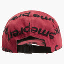 Supreme Frayed Logos Denim Camp Cap Red