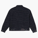 Supreme Frayed Logos Denim Trucker Jacket Black