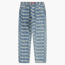 Supreme Frayed Logos Regular Jean Blue