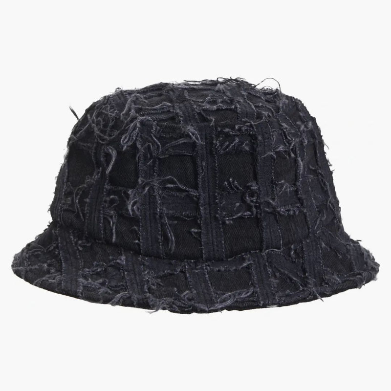 Supreme Frayed Patchwork Denim Crusher Washed Black