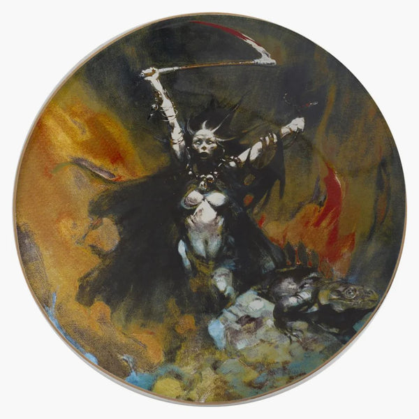 Supreme Frazetta Plate Woman with Scythe