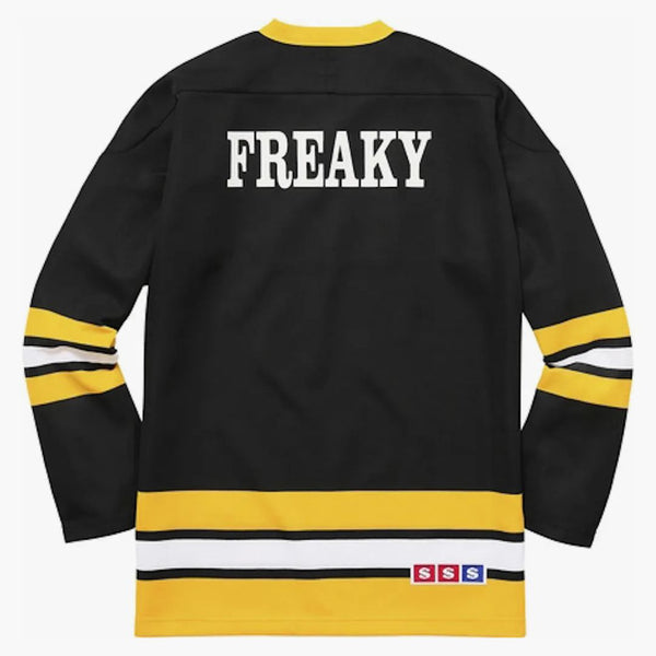 Nejvyšší podivný hokejový dres černé