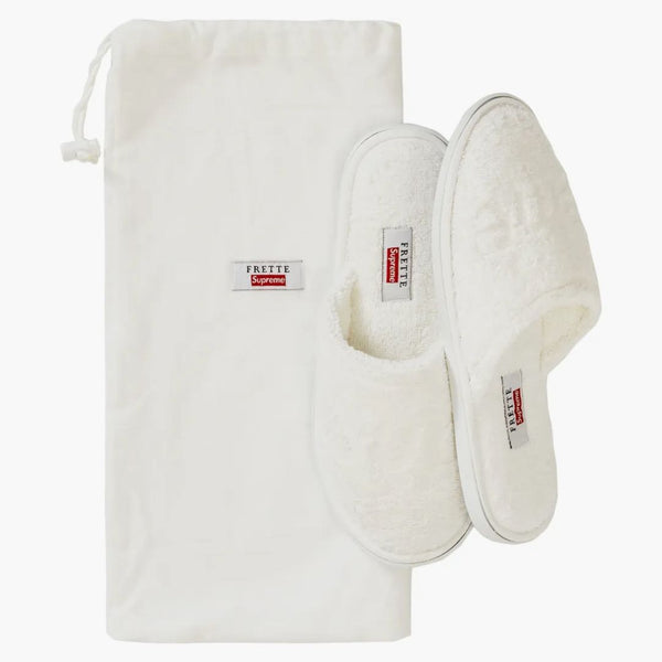 Supreme Frette Slippers White