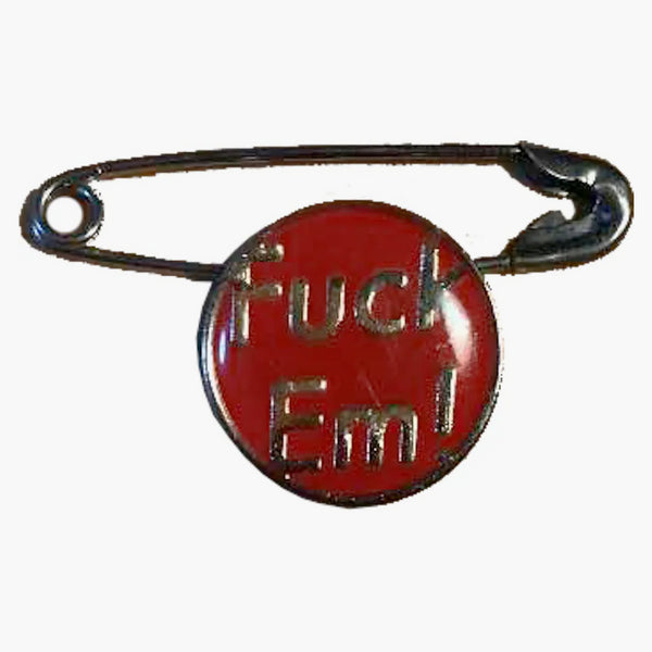 Supreme Fuck Em! Pin (a.p.c. Fw09) Silver